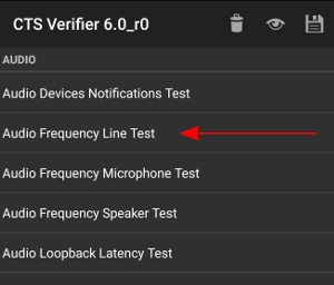 Audio Framework CTS Verifier
