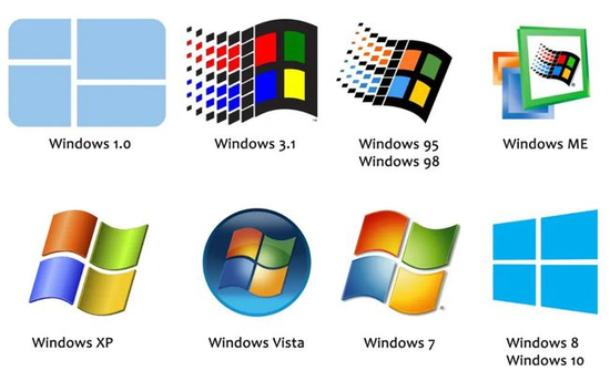 Windows历代产品图片